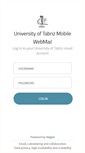 Mobile Screenshot of mail.tabrizu.ac.ir